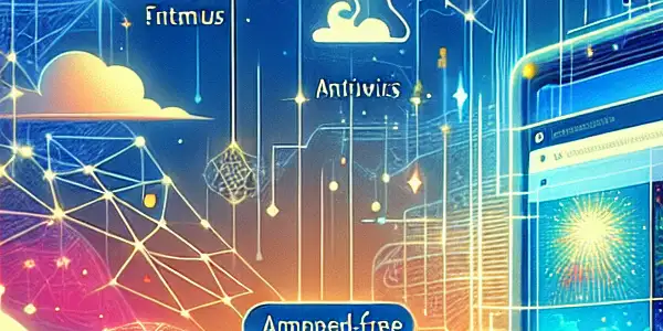 A serene digital landscape illustrating safe browsing for Japanese adult videos, featuring colorful websites and security symbols.